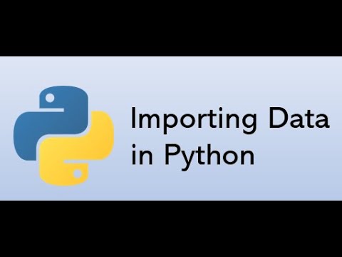 Importing Data in Python - Data Science Class#10
