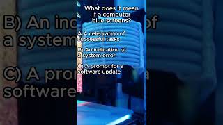 What does it mean if a computer blue screens?