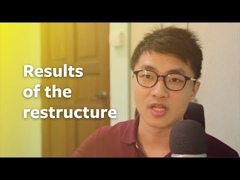 Results of the restructure