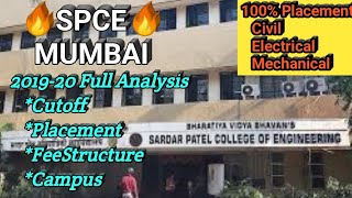 Sardar patel college of engineering | SPCE 2019 cutoff | Placement | Fee Structure | Mumbai