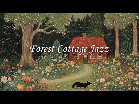 Cozy Jazz at the Forest Cottage 🏡 | Peaceful Garden Ambience for Relaxation & Sweet Sleep