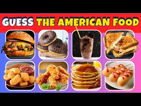 Guess the American Food in 3 Seconds 🇺🇸🍔🍗| American Most Popular Foods & Meals & Drinks | Food Quiz