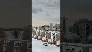 🎥 Exterior Row House Architectural Walkthrough | 3D Visualization | RS House Designing #homedesign