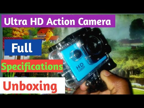 Ultra HD Action Camera full secifications, unboxing