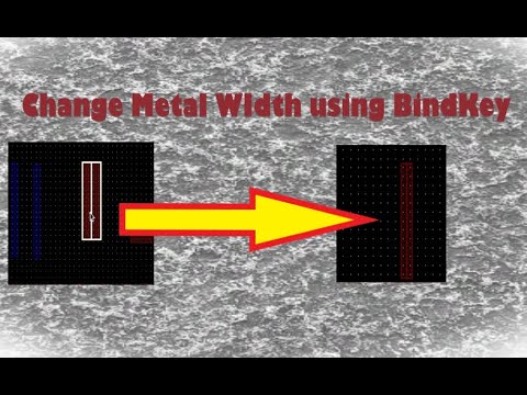 writing bindkey. Demo of change width of Metals. (Part1)#virtuoso #cadence #SKILL #layout