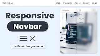 Responsive Navbar Tutorial | Clean HTML & CSS Design for Beginners (No JS Needed)