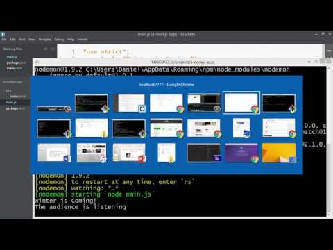 build a nodejs app p4 fix