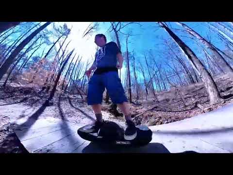 Full 10 Min High-Speed OneWheel  trail ride tour of Cherokee Bluffs Park - Flowery Branch.
