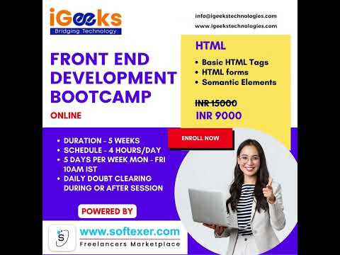 i Geeks | Front End Boot Camp | Learning: HTML | Enroll Now: https://forms.gle/96j8XiCY74ELrbXY9