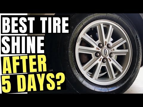 5 DAYS LATER... Best Tire Shine?? Car Guys Tire Dressing Vs. Armor All Gel & Foam