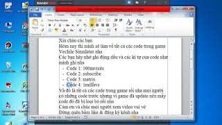 ROBLOX || Tất Cả Các Codes trong Vechile Simulator || All The Codes In Vechile Simulator