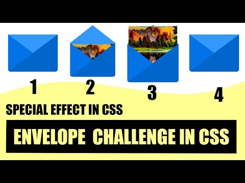Envelope Challenge in CSS with Source Code |100 Days CSS Challenge. #shorts