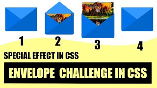 Envelope Challenge in CSS with Source Code |100 Days CSS Challenge. #shorts