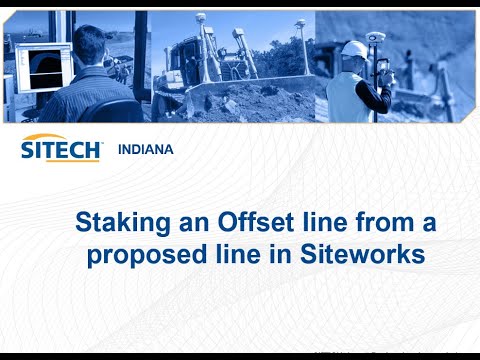 Staking an offset line from a proposed line in Siteworks