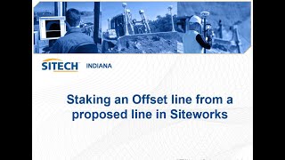 Staking an offset line from a proposed line in Siteworks