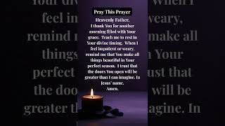 Pray This Prayer of Divine Timing.⏳#God #HolySpirit #DivineTiming #shorts