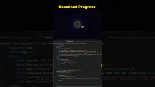 Download Progress Bar In HTML CSS JavaScript Project Trending #shorts
