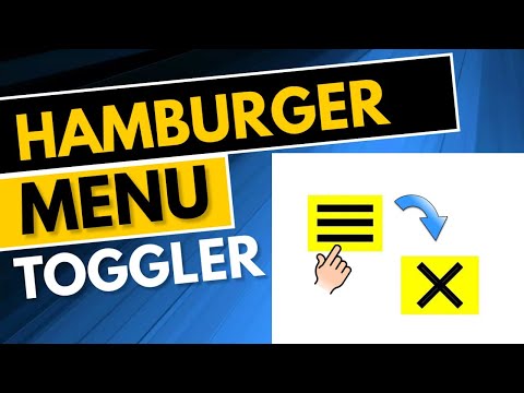 Hamburger Menu Toggler Without Icons