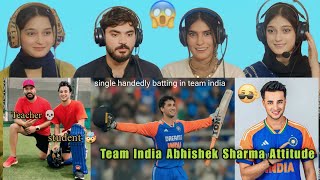 Team India Abhishek Sharma Attitude 😎 Reaction 