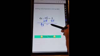 Solving Linear Equations in one Variable #shortsyoutube #shortvideo #shortsmaths #shortsmathematics