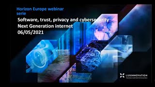 Software, trust, privacy and cybersecurity (Next Generation internet)