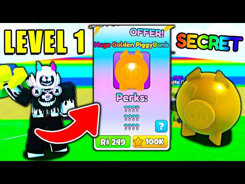 Starting Over as NOOB with OP GOLDEN PIGGY BANK In YEET A FRIEND! (Roblox)