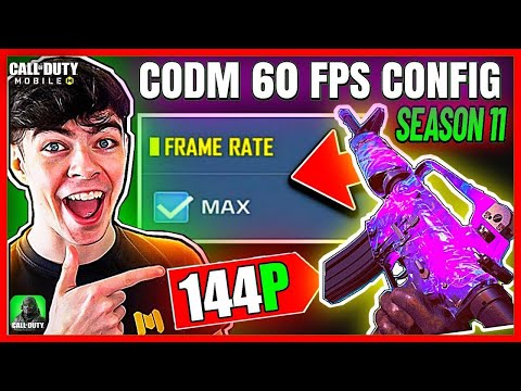 How to unlock 60 Fps & Max Graphics Codm Global / Garena Best 60 Fps Config For Cod mobile Season 11