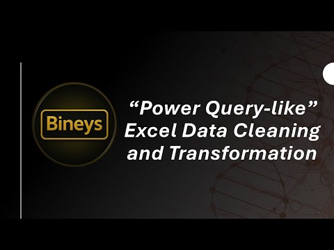 POWER QUERY LIKE EXCEL DATA TRANSFORMATION 01