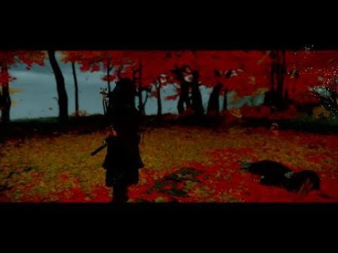 Ghost of Tsushima_Duel under autumn leaves