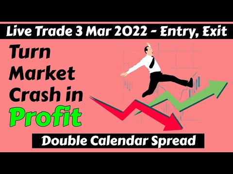 Double Calendar Spread  (3 March 2022) in Stock Market Crash | Made profit of 10.64%