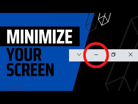 How to Minimize Screen - Minimize Browser - Multi-Tasking on a Computer