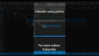 Calendar using python | coding status | Instagram reels | #whoopty #calendar #happy #python #short