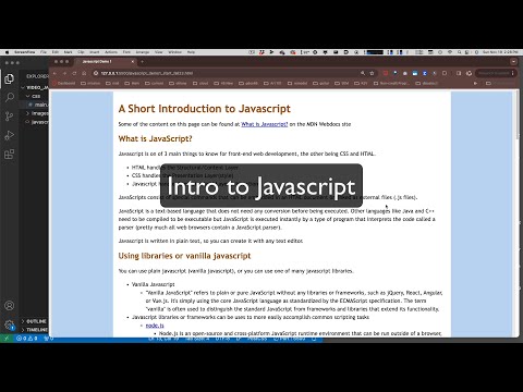 Intro to Javascript