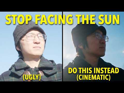 Beginners Face the Sun. Movies Don’t. #filmmaking #lighting #cinematography