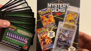 20 FREE Codes + Mystery Gems Box (1 Graded Card/2 Booster Packs)