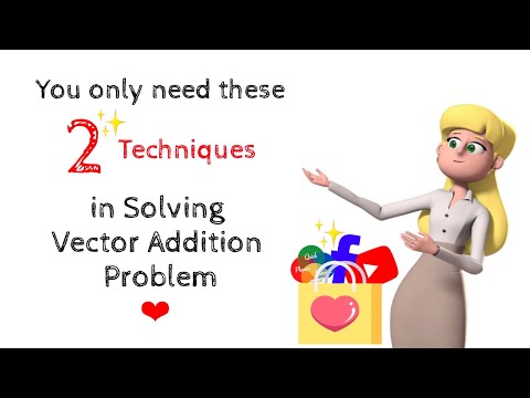 You Only Need these 2 Techniques to Perfect any Vector Addition Problem ✨ ❤️ | Quick Physics