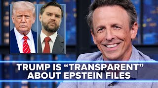 JD Vance Says Trump Has Been "Transparent" About Epstein Files