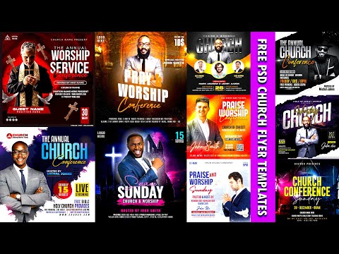 church flyer psd free download | photoshop church flyer template #church #worship #flyer #photoshop