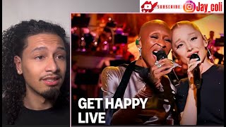 Cynthia Erivo & Ariana Grande sing Get Happy  | REACTION‼️