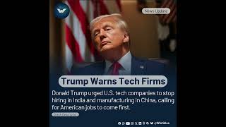 "Put America First": Trump’s Tech Warning