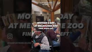 Champainting |#paintandsip at Melbourne Zoo #thingstodoinmelbourne #mothersday #shorts