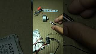 Generating electricity with a mini drone motor #tech #experiment #project
