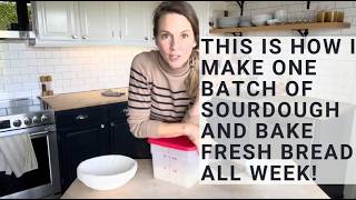 How to Make a Rustic Loaf of No Stress Sourdough Bread from Starter using a Banneton Basket