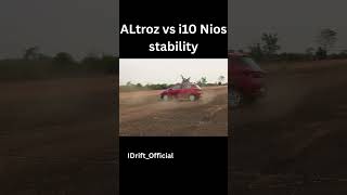 tata altroz vs Hyundai i10 nios stabilty at 80 kmph @tata #hyundai