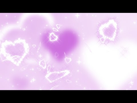 Y2k Blurred and Glittering Purple Stars and Hearts Background || 1 Hour Looped HD