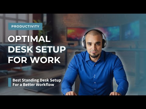 Workplace Productivity: Optimal Desk Setup for Productivity! (FREE Notion Template)