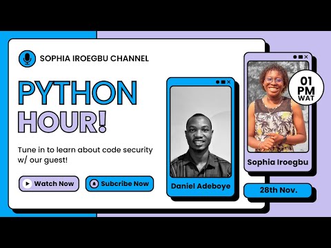 Let's learn about Code Security w/ Daniel Adeboye