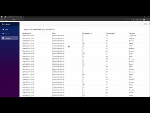 Blazor grid comparison with 1,000 items -  DevExpress