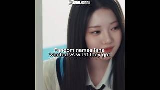 Fandom names fans wanted vs what they got || #viral #kpop #fyp #trending #trend #1million #views