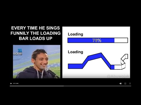 Every time he sings funnily the loading bar loads up #viral